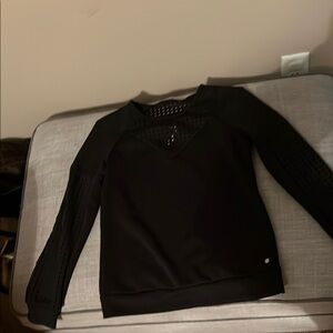 Chic Black Long-Sleeve Top